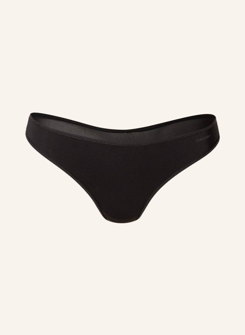 Calvin Klein String Sheer Marquisette schwarz von Calvin Klein