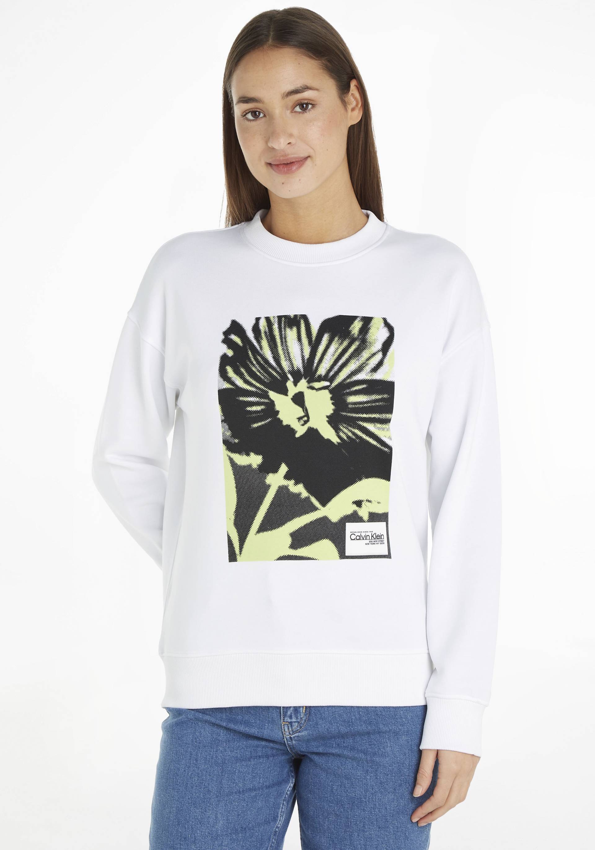 Calvin Klein Sweatshirt, mit Rundhalsausschnitt von Calvin Klein