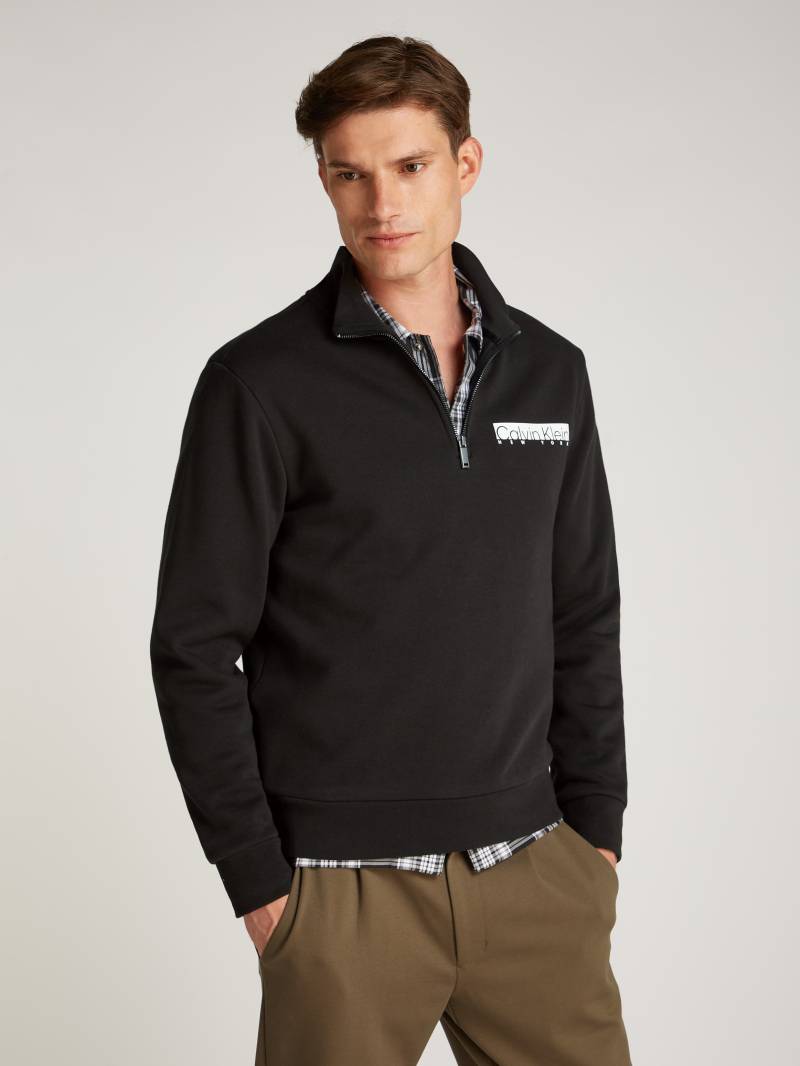 Calvin Klein Sweatshirt »NY CHEST BOX LOGO Q-ZIP« von Calvin Klein