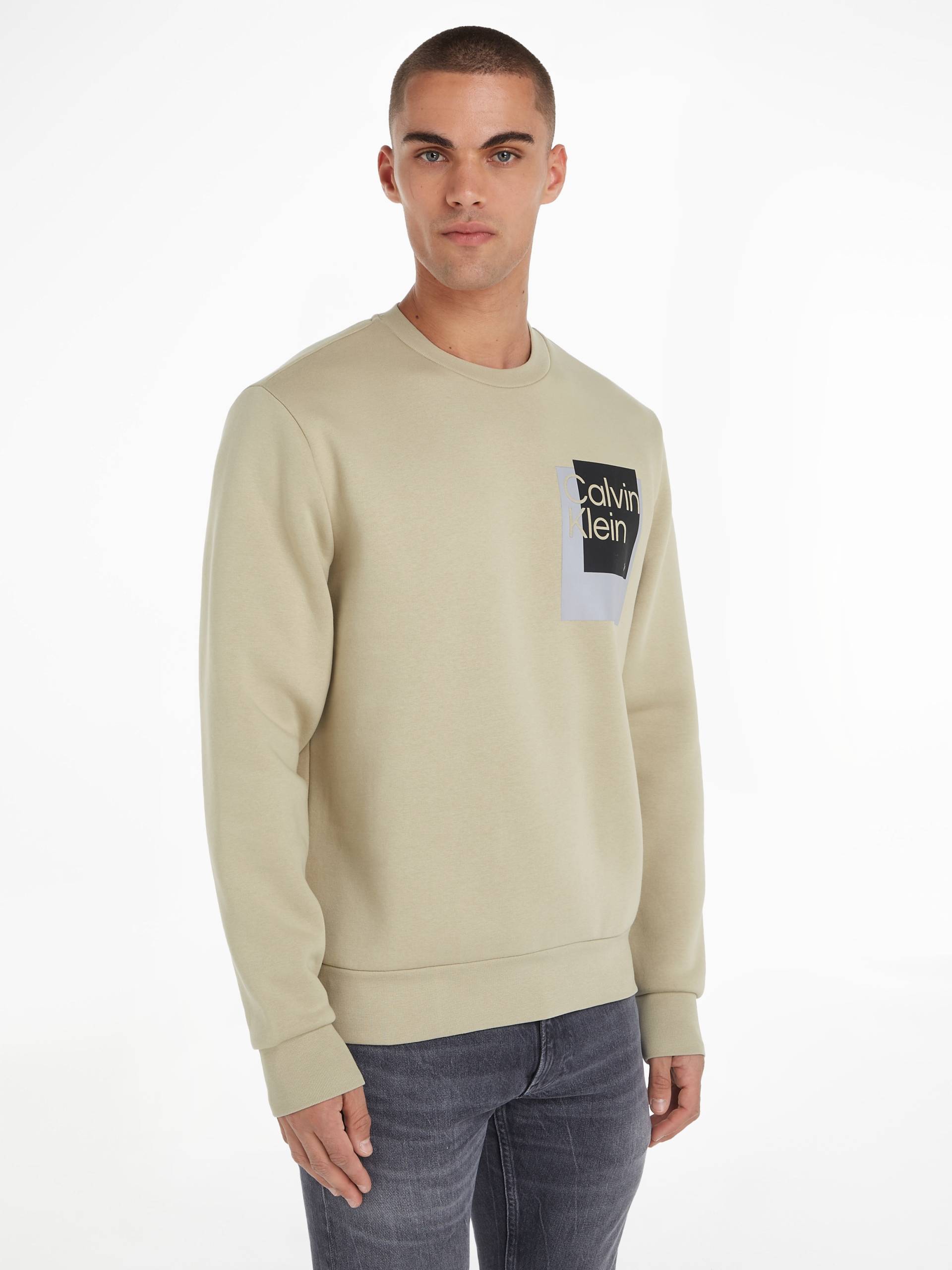 Calvin Klein Sweatshirt »OVERLAY BOX LOGO SWEATSHIRT« von Calvin Klein