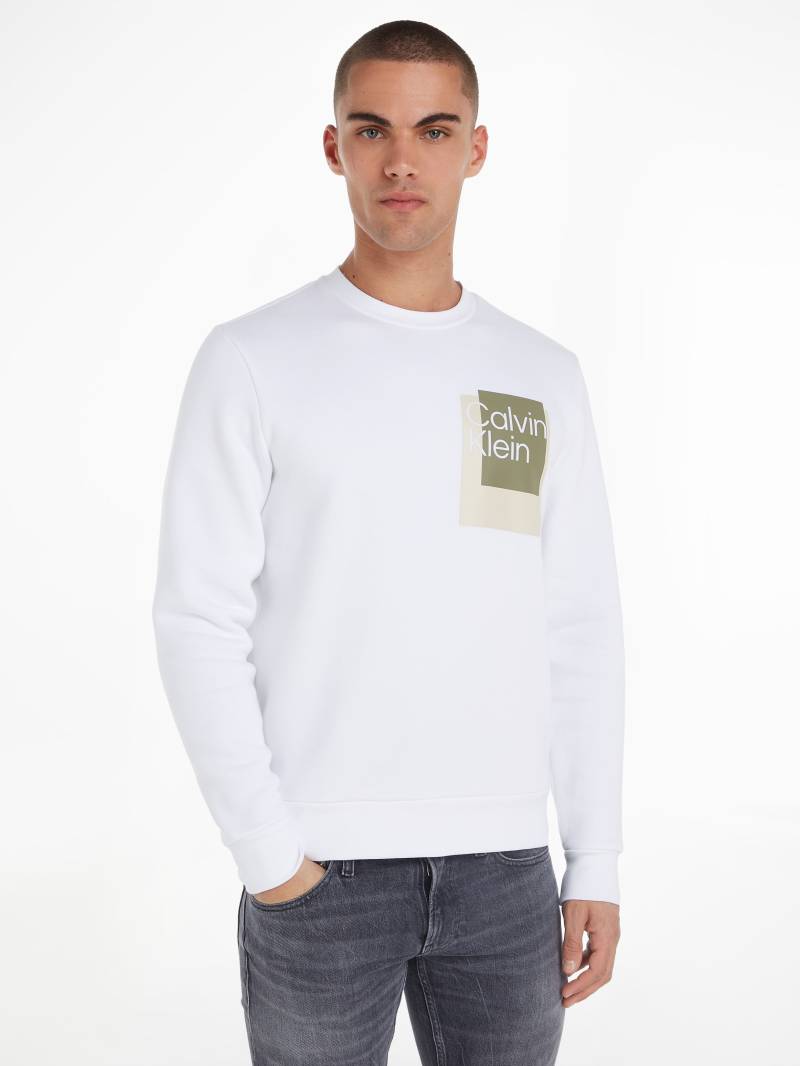 Calvin Klein Sweatshirt »OVERLAY BOX LOGO SWEATSHIRT« von Calvin Klein