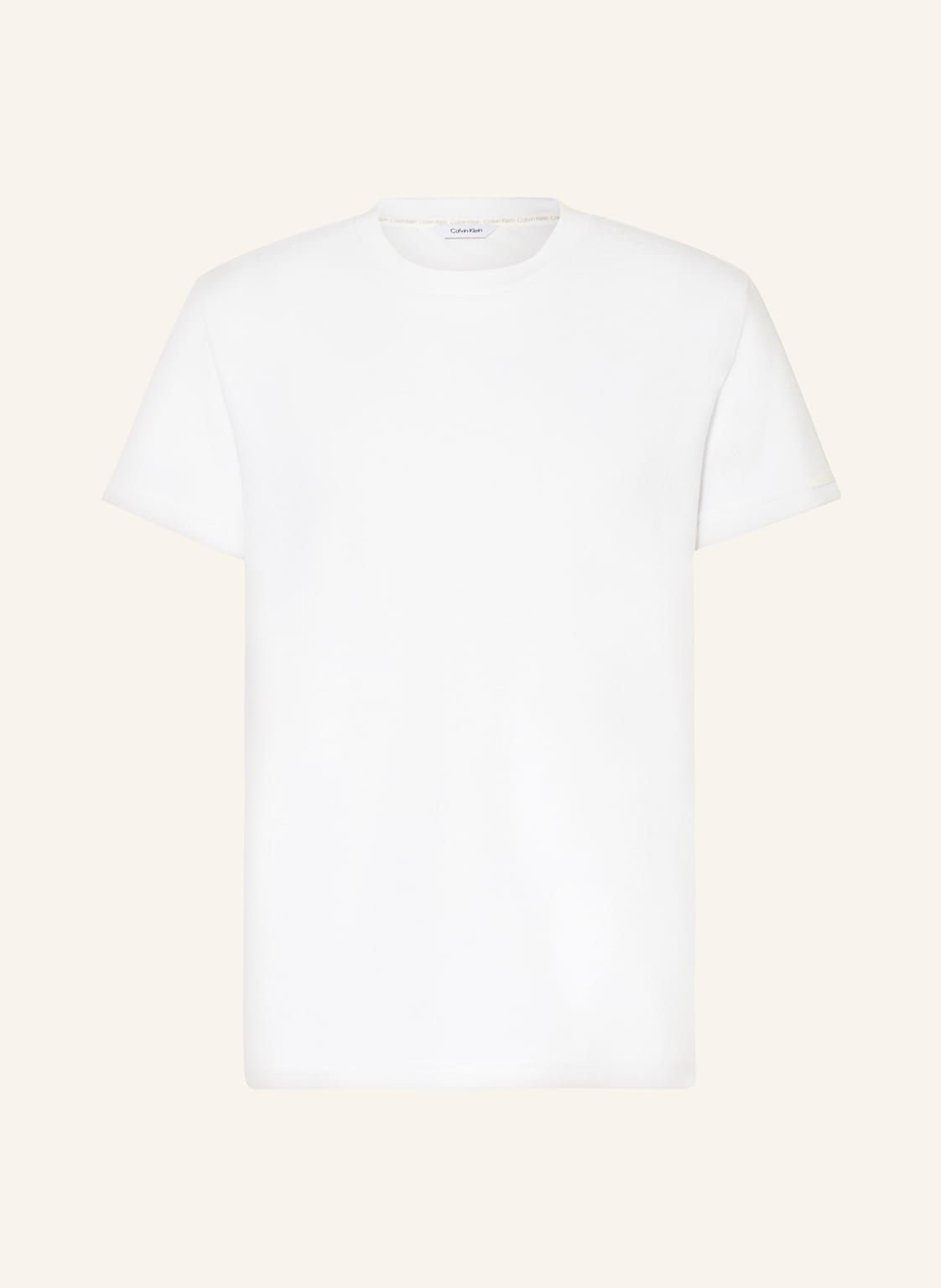 Calvin Klein T-Shirt Aus Frottee weiss von Calvin Klein