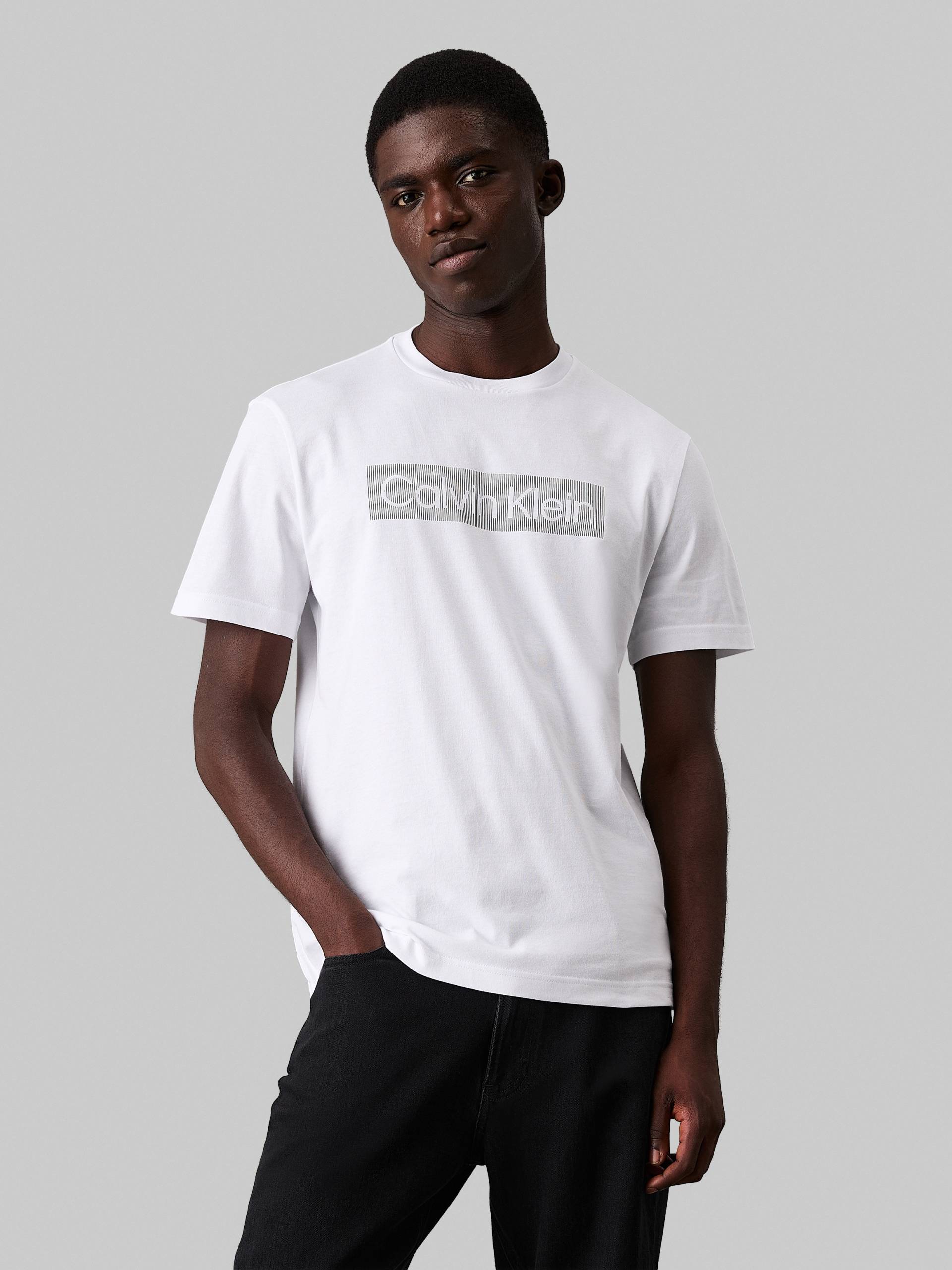 Calvin Klein T-Shirt »BOX STRIPED LOGO T-SHIRT«, mit Logoschriftzug von Calvin Klein