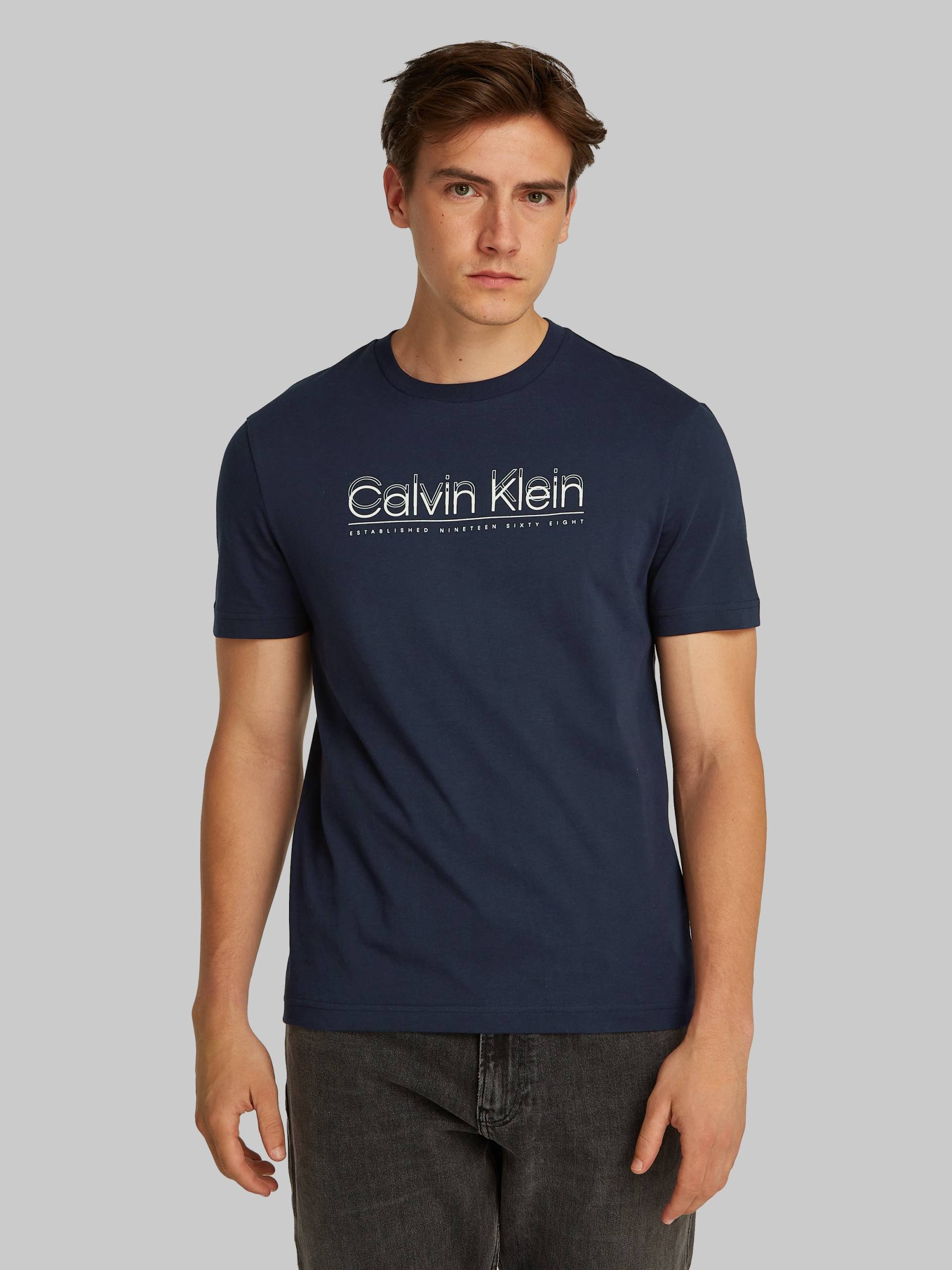 Calvin Klein T-Shirt »CP-DOUBLE LOGO T-SHIRT«, mit grossem Logoschriftzug Calvin Klein T-Shirt »CP-DOUBLE LOGO T-SHIRT«, mit grossem Logoschriftzug von Calvin Klein