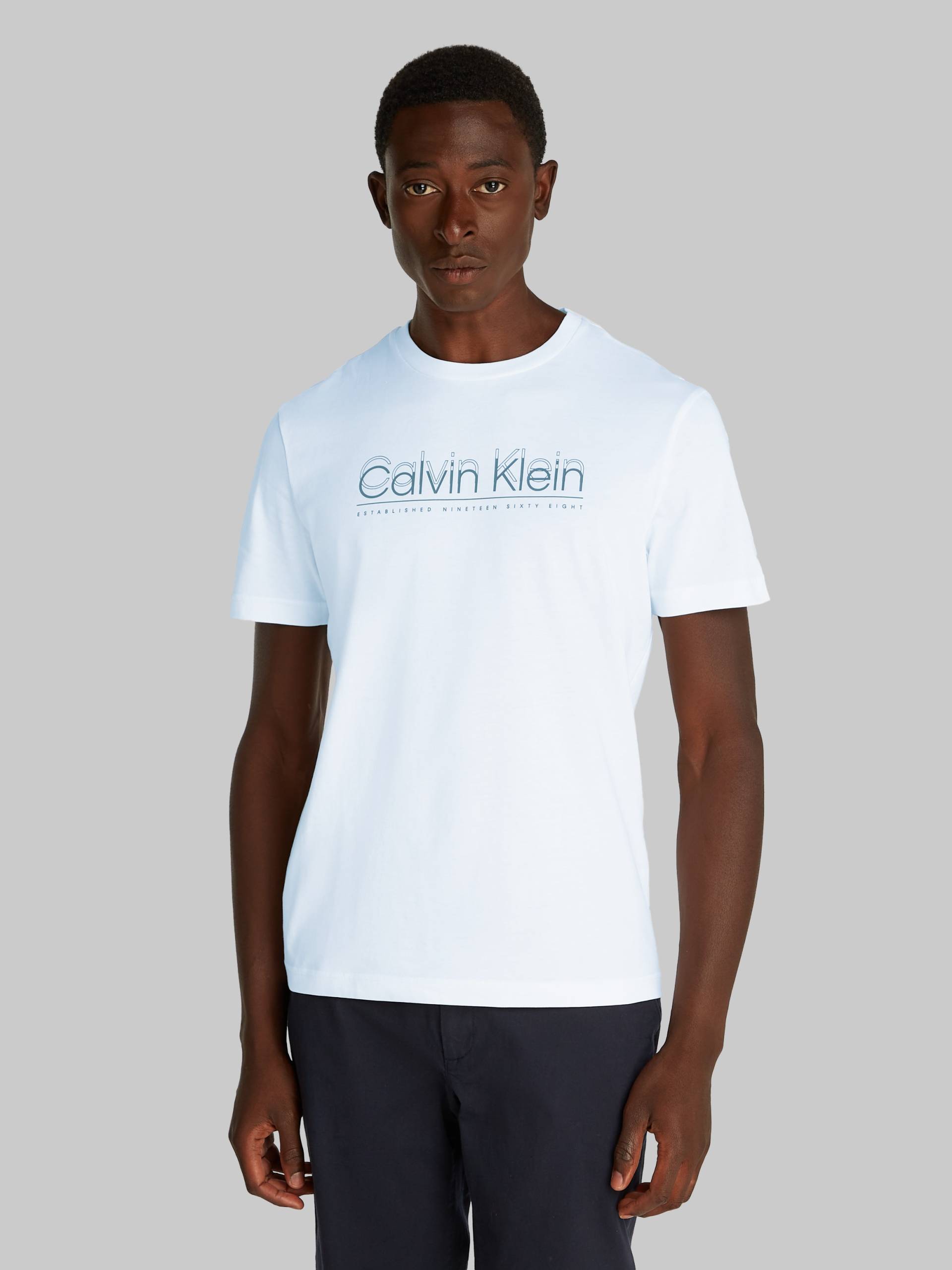 Calvin Klein T-Shirt »CP-DOUBLE LOGO T-SHIRT«, mit grossem Logoschriftzug von Calvin Klein