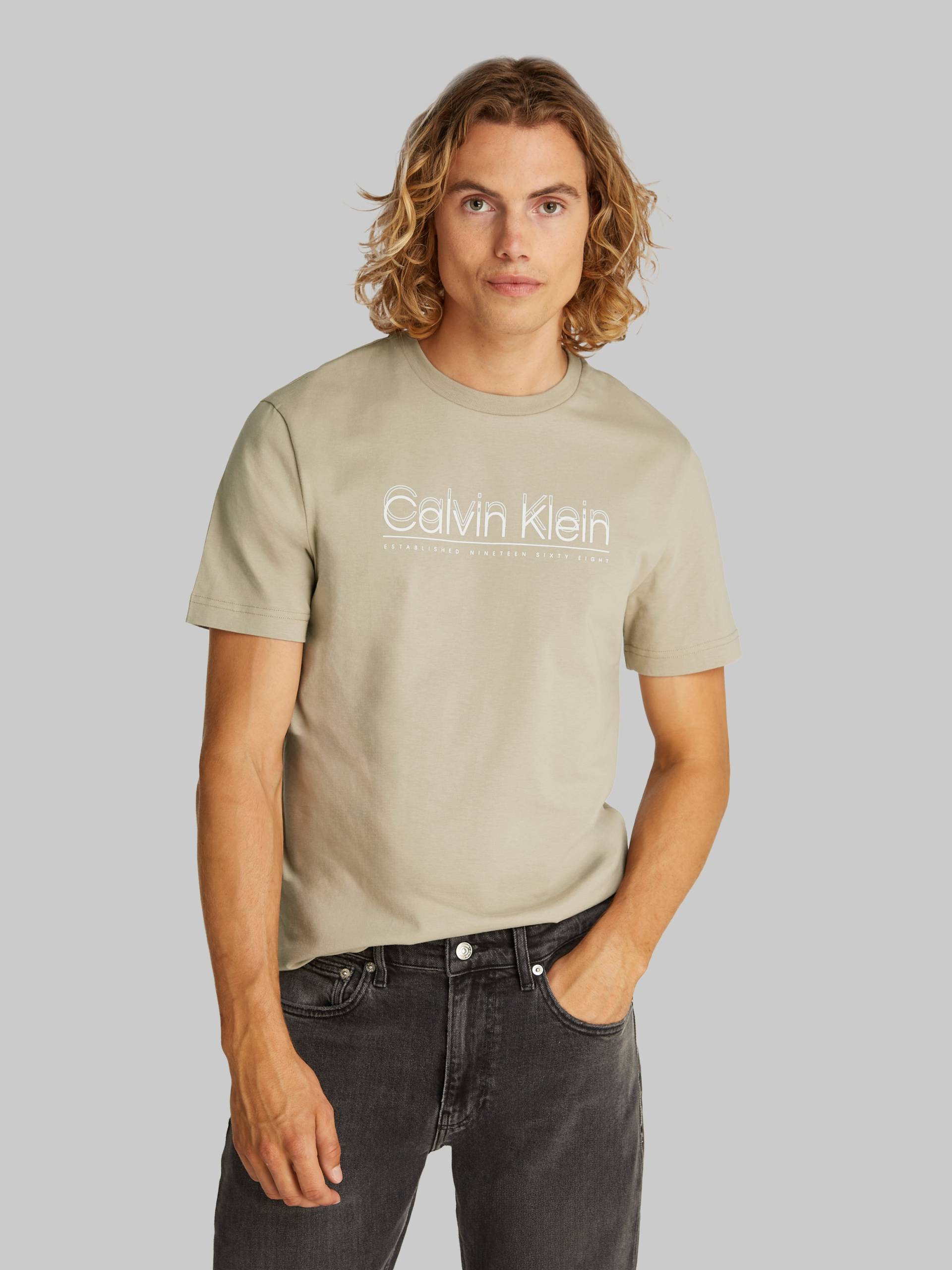 Calvin Klein T-Shirt »CP-DOUBLE LOGO T-SHIRT«, mit grossem Logoschriftzug von Calvin Klein