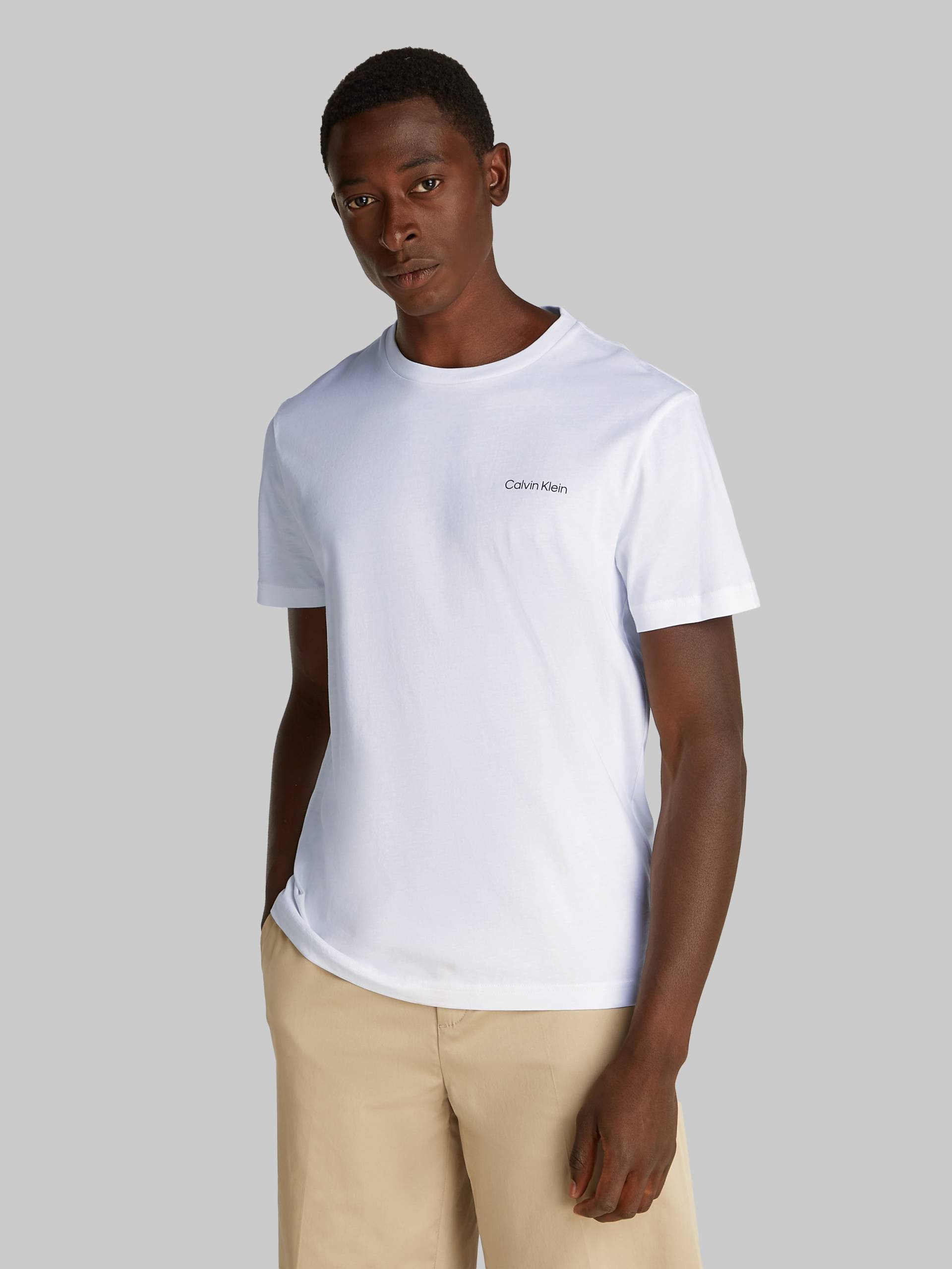 Calvin Klein T-Shirt »CP-LINEAR BOX LOGO T-SHIRT«, in Unifarbe von Calvin Klein