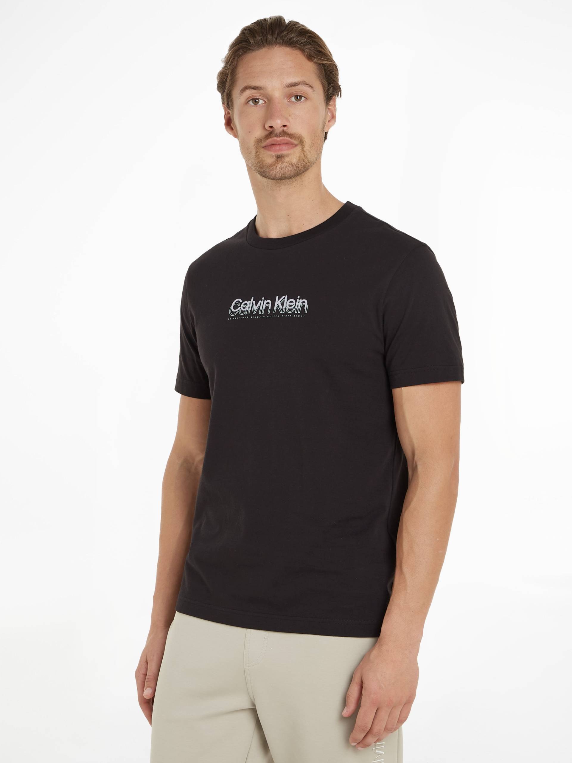 Calvin Klein T-Shirt »FLOCK LOGO T-SHIRT«, mit Logoschriftzug von Calvin Klein