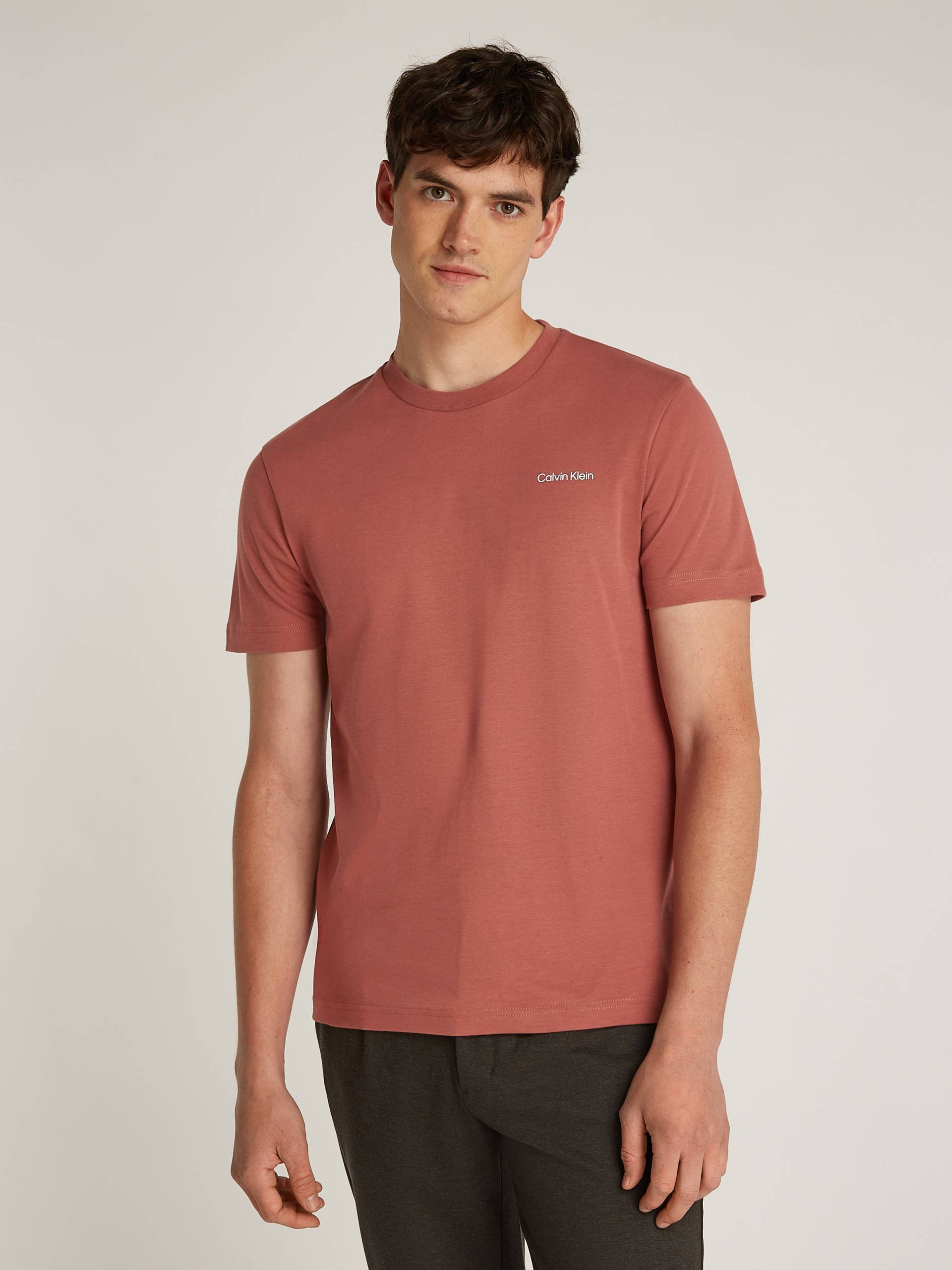 Calvin Klein T-Shirt »MICRO LOGO INTERLOCK T-SHIRT«, mit Calvin Klein Logo auf der Brust von Calvin Klein