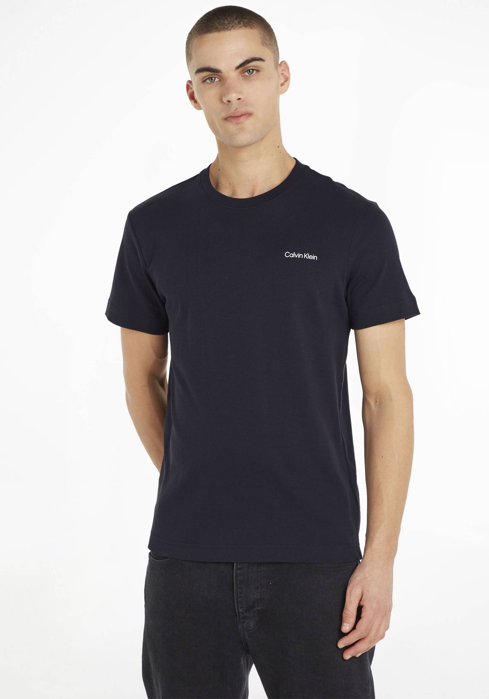 Calvin Klein T-Shirt »MICRO LOGO INTERLOCK T-SHIRT«, mit Calvin Klein Logo auf der Brust von Calvin Klein