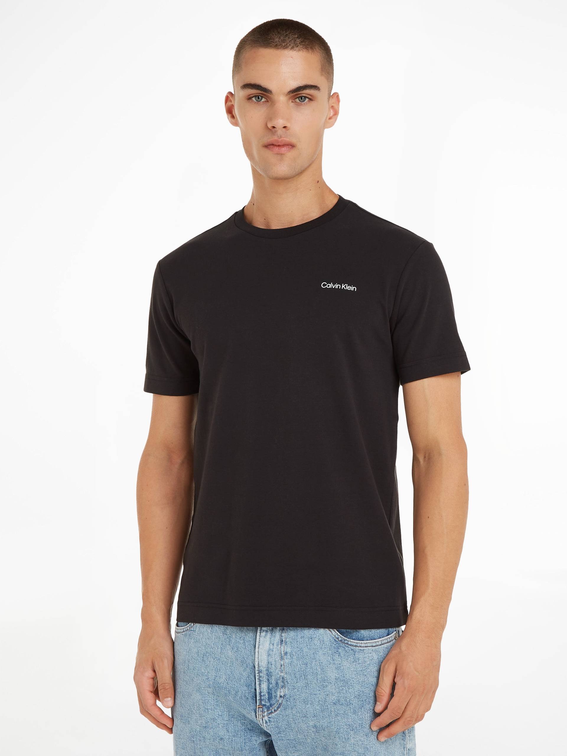 Calvin Klein T-Shirt »Micro Logo«, aus dickem Winterjersey, mit Logoprint von Calvin Klein