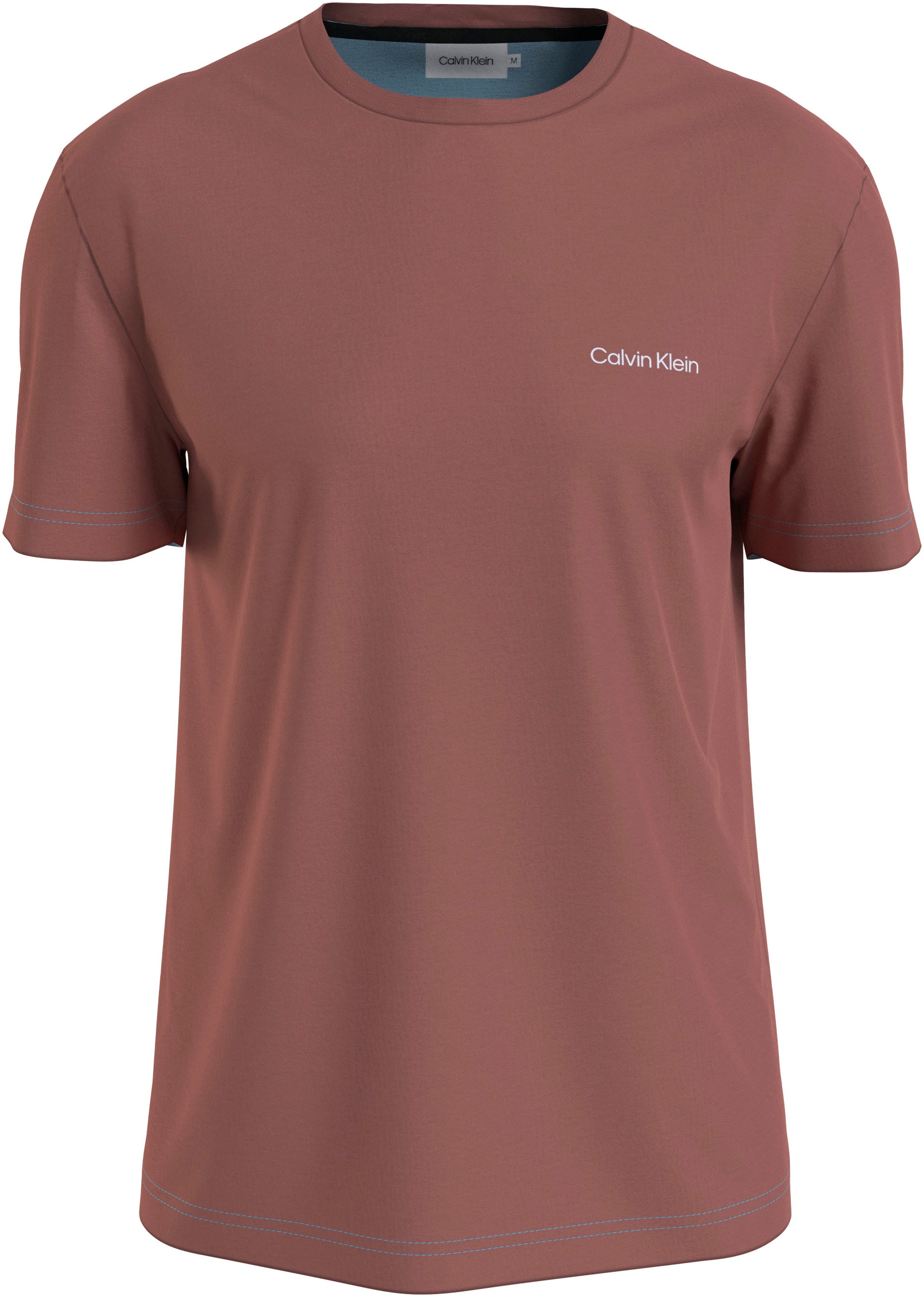 Calvin Klein T-Shirt »Micro Logo«, aus dickem Winterjersey, mit Logoprint von Calvin Klein