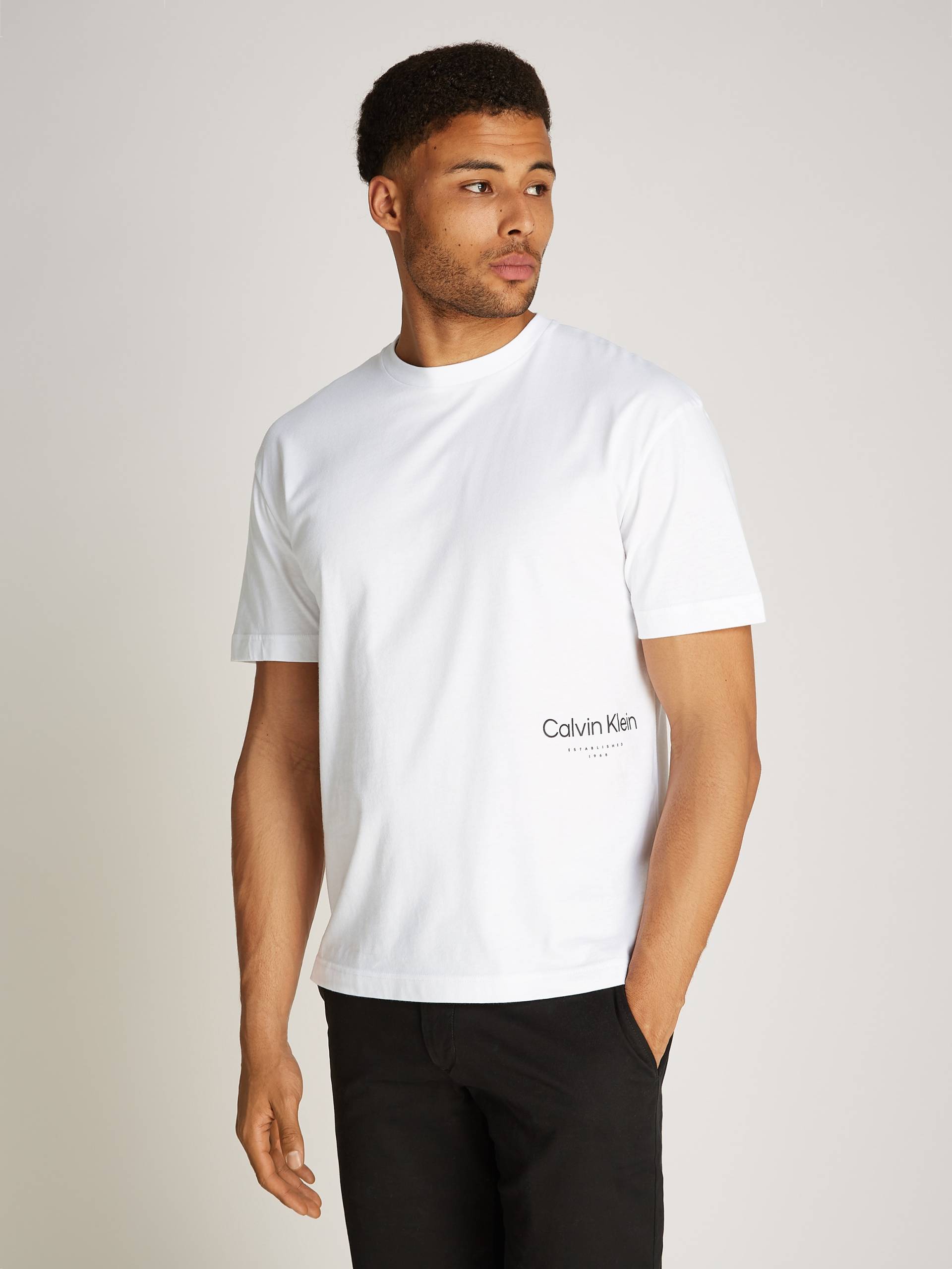 Calvin Klein T-Shirt »OFF PLACEMENT LOGO T-SHIRT«, mit Logoschriftzug von Calvin Klein