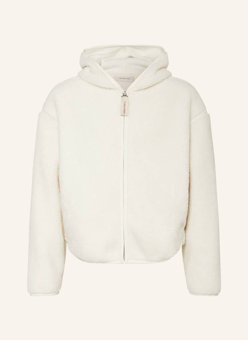 Calvin Klein Teddyfell-Jacke weiss von Calvin Klein