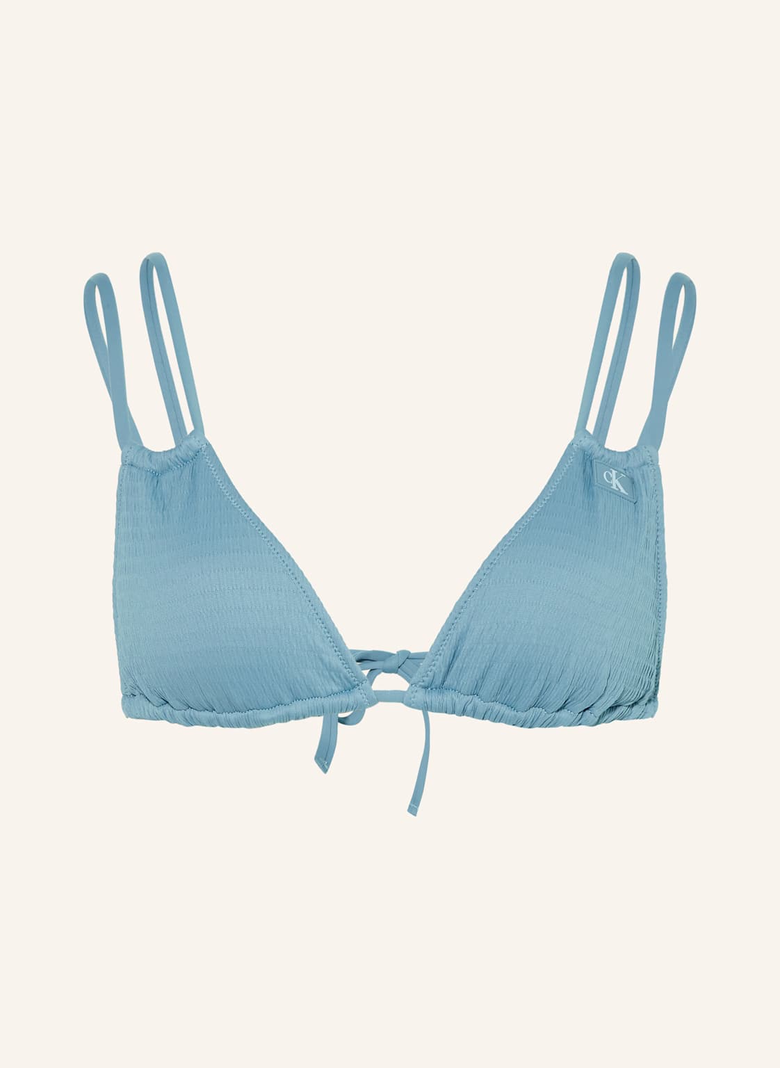 Calvin Klein Triangel-Bikini-Top Ck Monogram Texture blau von Calvin Klein