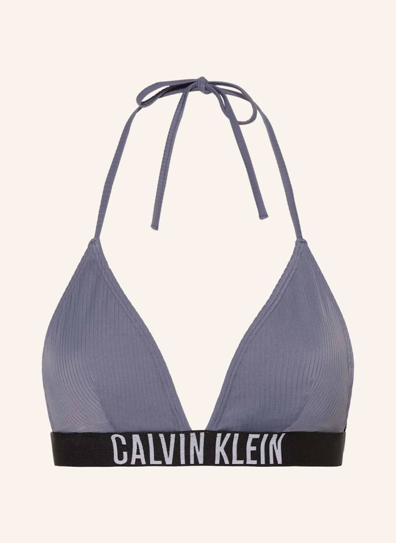 Calvin Klein Triangel-Bikini-Top Intense Power blau von Calvin Klein