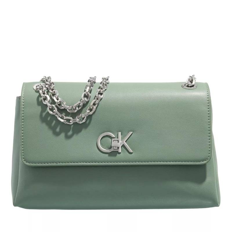 Calvin Klein Schultertasche - Re-Lock Ew Conv Crossbody - Gr. unisize - in Grün - für Damen von Calvin Klein