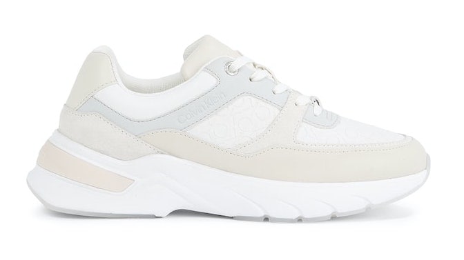 Calvin Klein Wedgesneaker »ELEVATED RUNNER - MONO MIX«, mit Kontrastbesatz an der Ferse, Freizeitschuh, Halbschuh, Schnürschuh von Calvin Klein