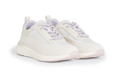 Calvin Klein Wedgesneaker »FLEXI RUNNER LACE UP-NANO MN MX«, pastellfarbenem Fersen-Einsatz, Freizeitschuh, Halbschuh, Schnürschuh von Calvin Klein