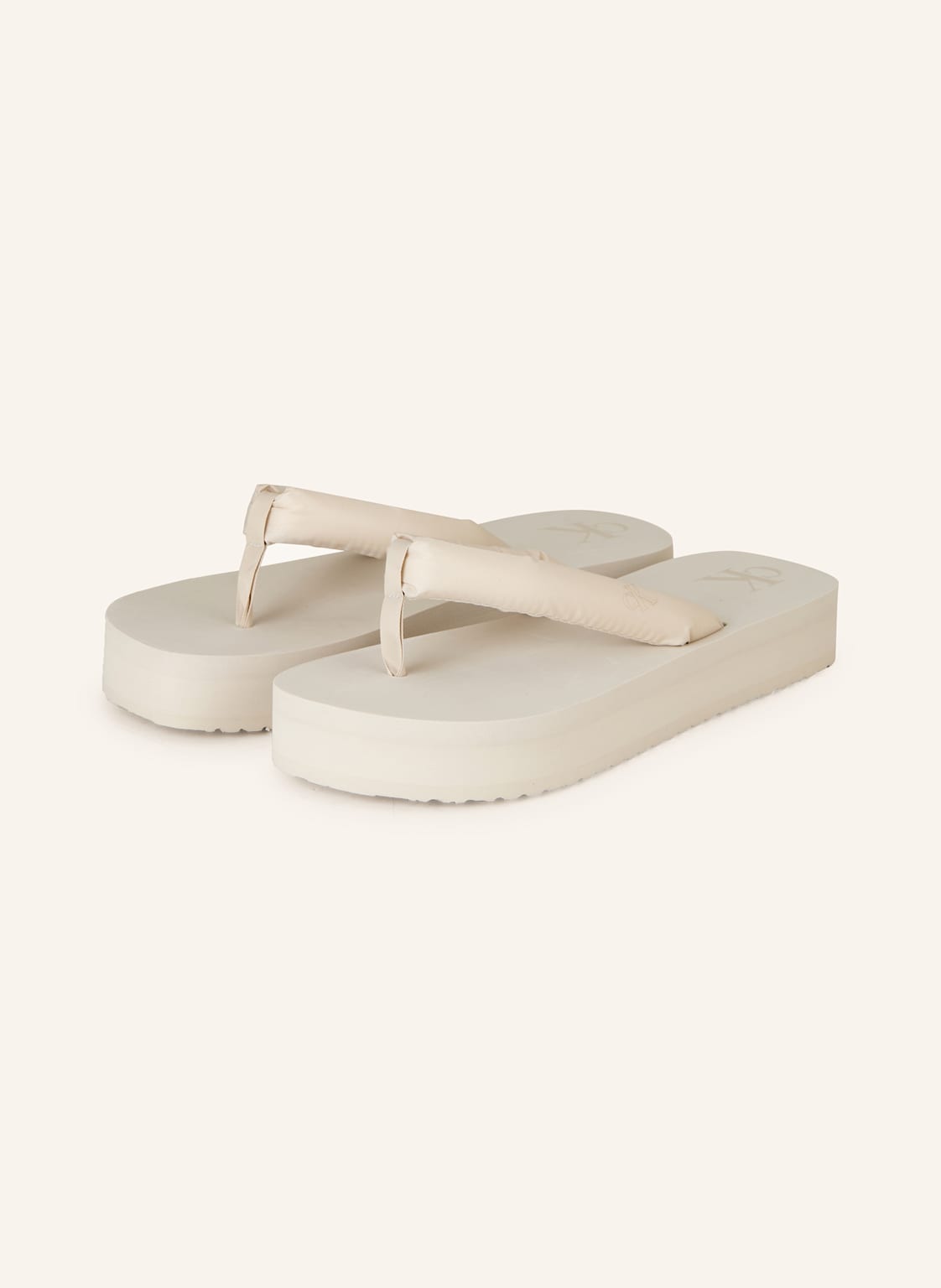 Calvin Klein Zehentrenner beige von Calvin Klein