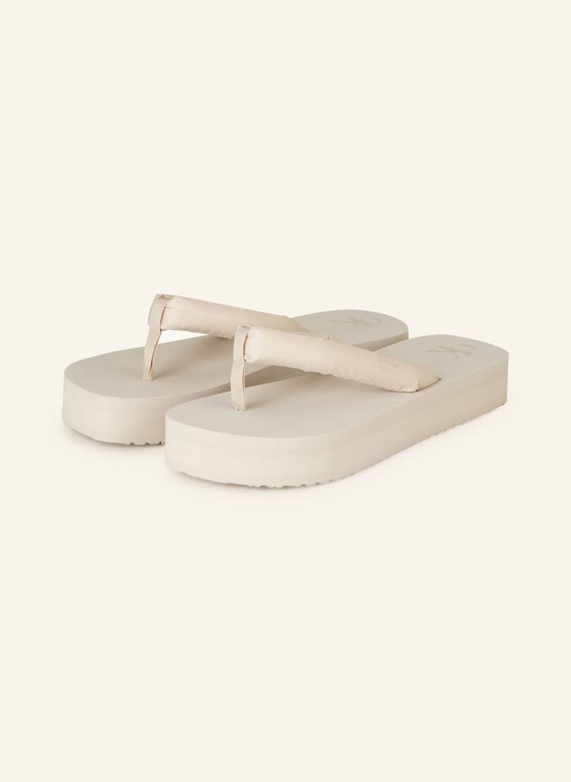 Calvin Klein Zehentrenner beige von Calvin Klein