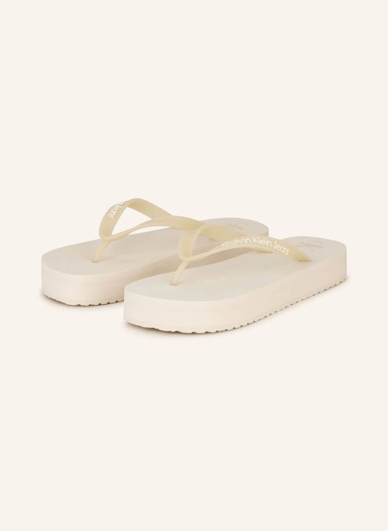 Calvin Klein Zehentrenner beige von Calvin Klein