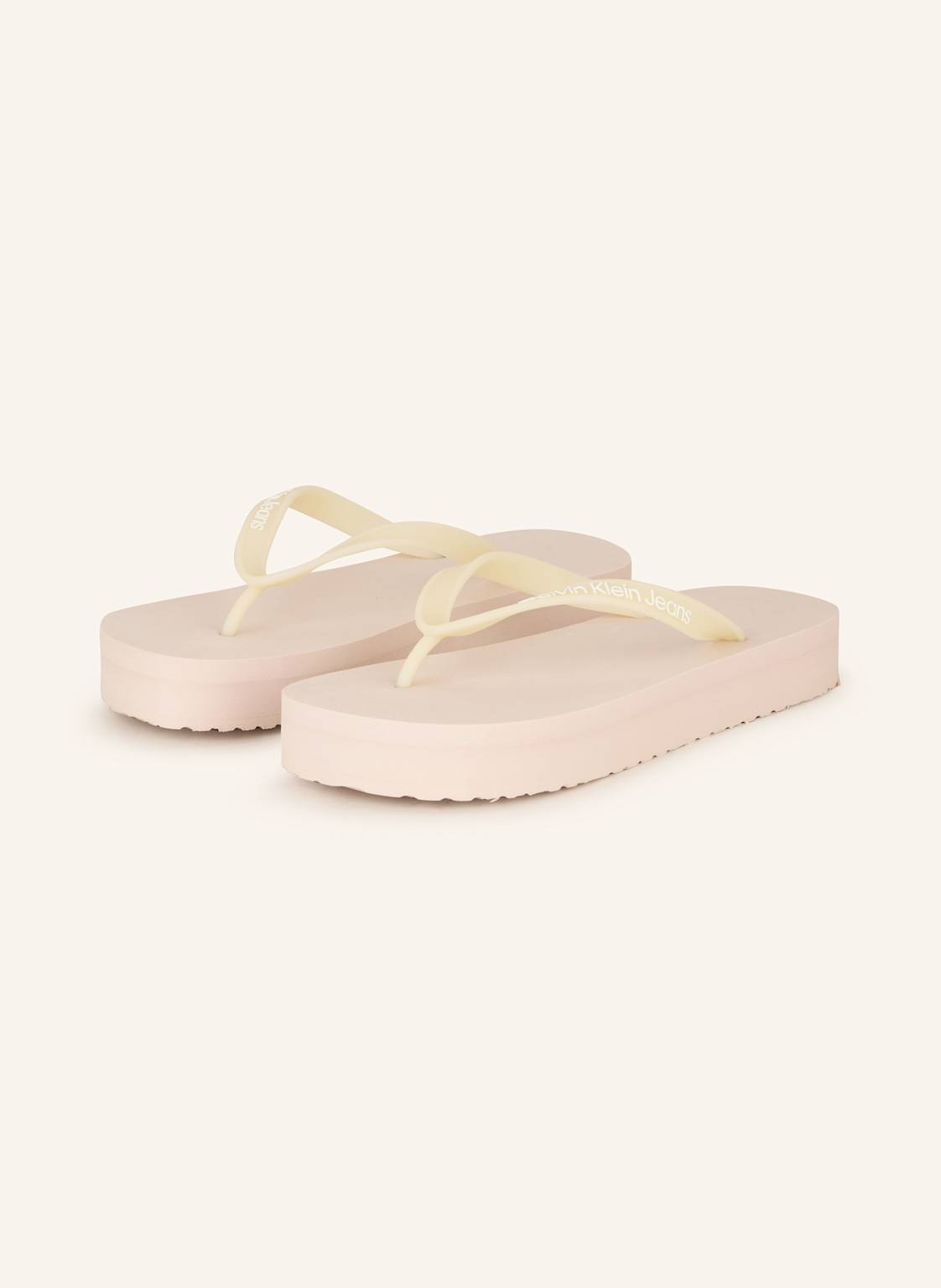 Calvin Klein Zehentrenner rosa Calvin Klein Zehentrenner rosa von Calvin Klein