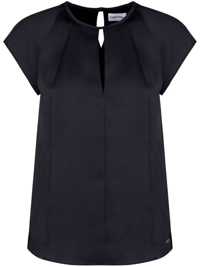 Calvin Klein cady blouse - Black von Calvin Klein