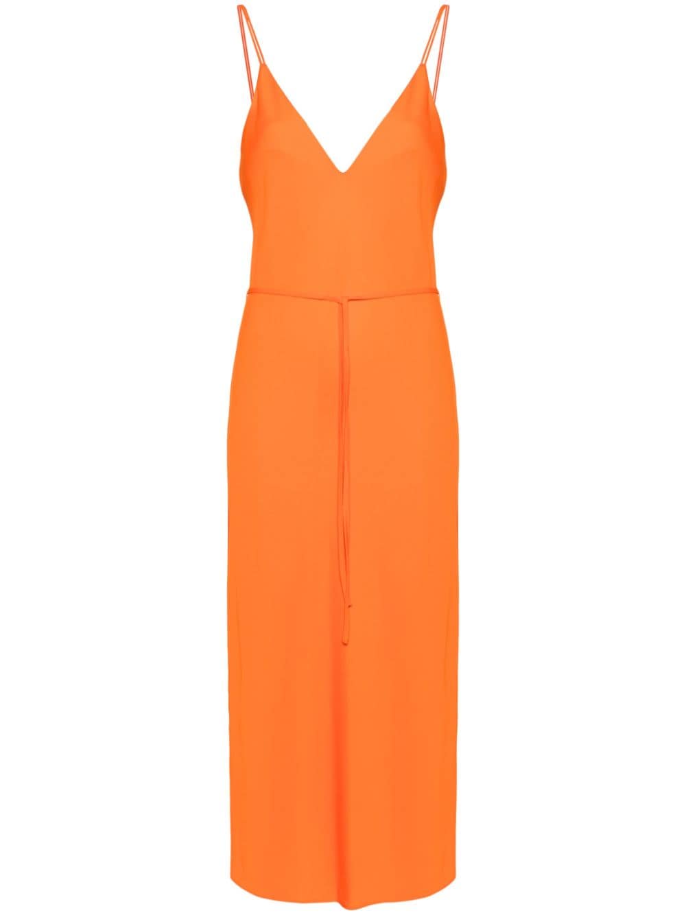 Calvin Klein crepe de chine midi dress - Orange von Calvin Klein
