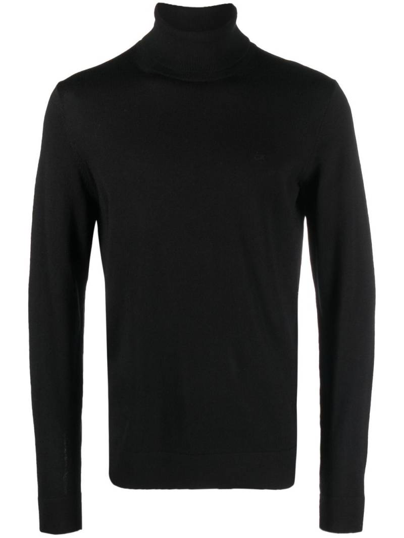 Calvin Klein fine-knit roll-neck jumper - Black von Calvin Klein