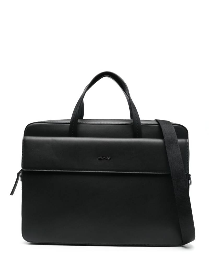 Calvin Klein flap-pocket laptop bag - Black von Calvin Klein