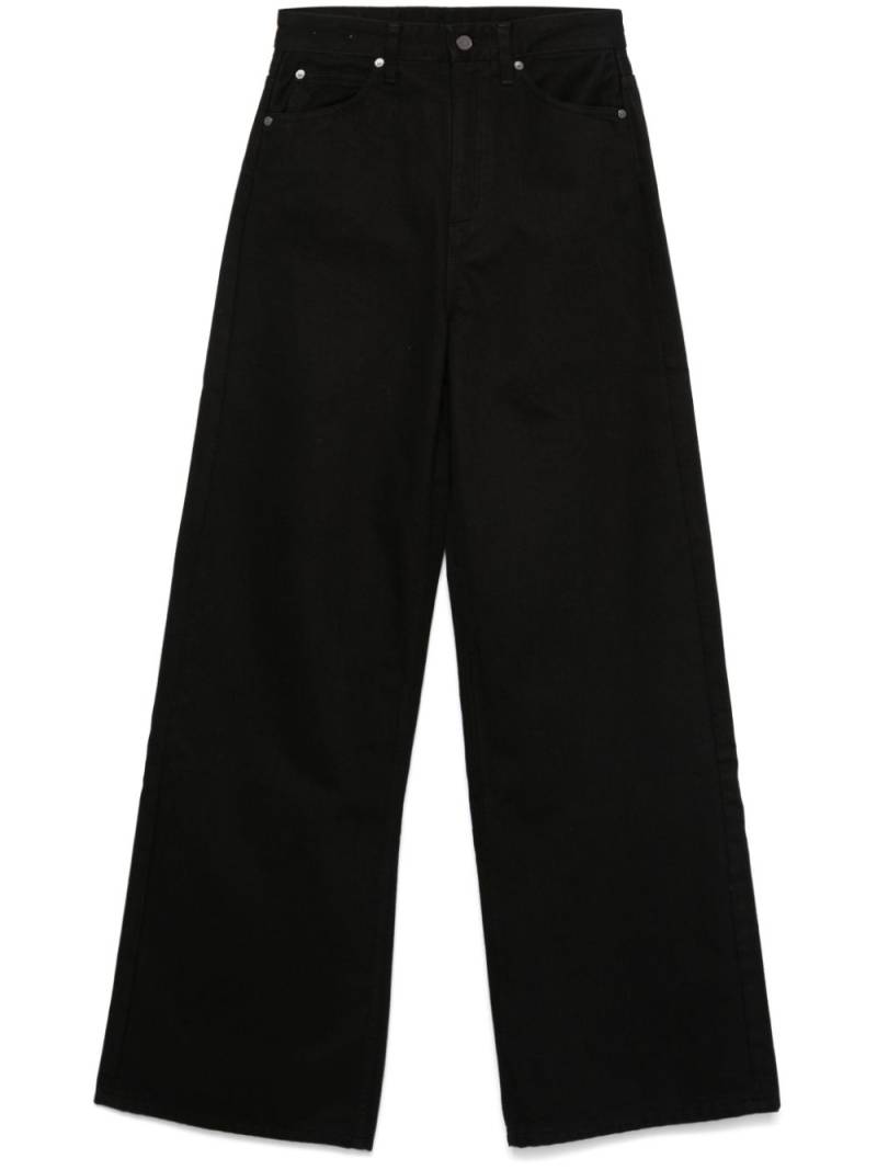 Calvin Klein high-rise wide-leg jeans - Black von Calvin Klein