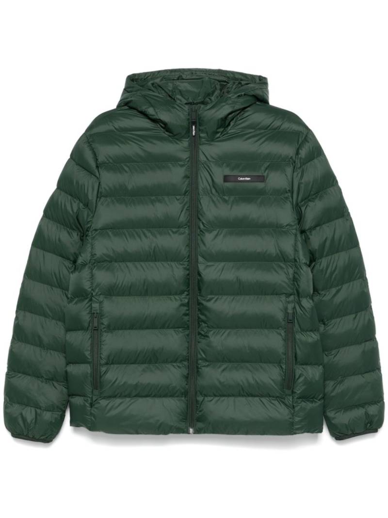 Calvin Klein hooded puffer jacket - Green von Calvin Klein