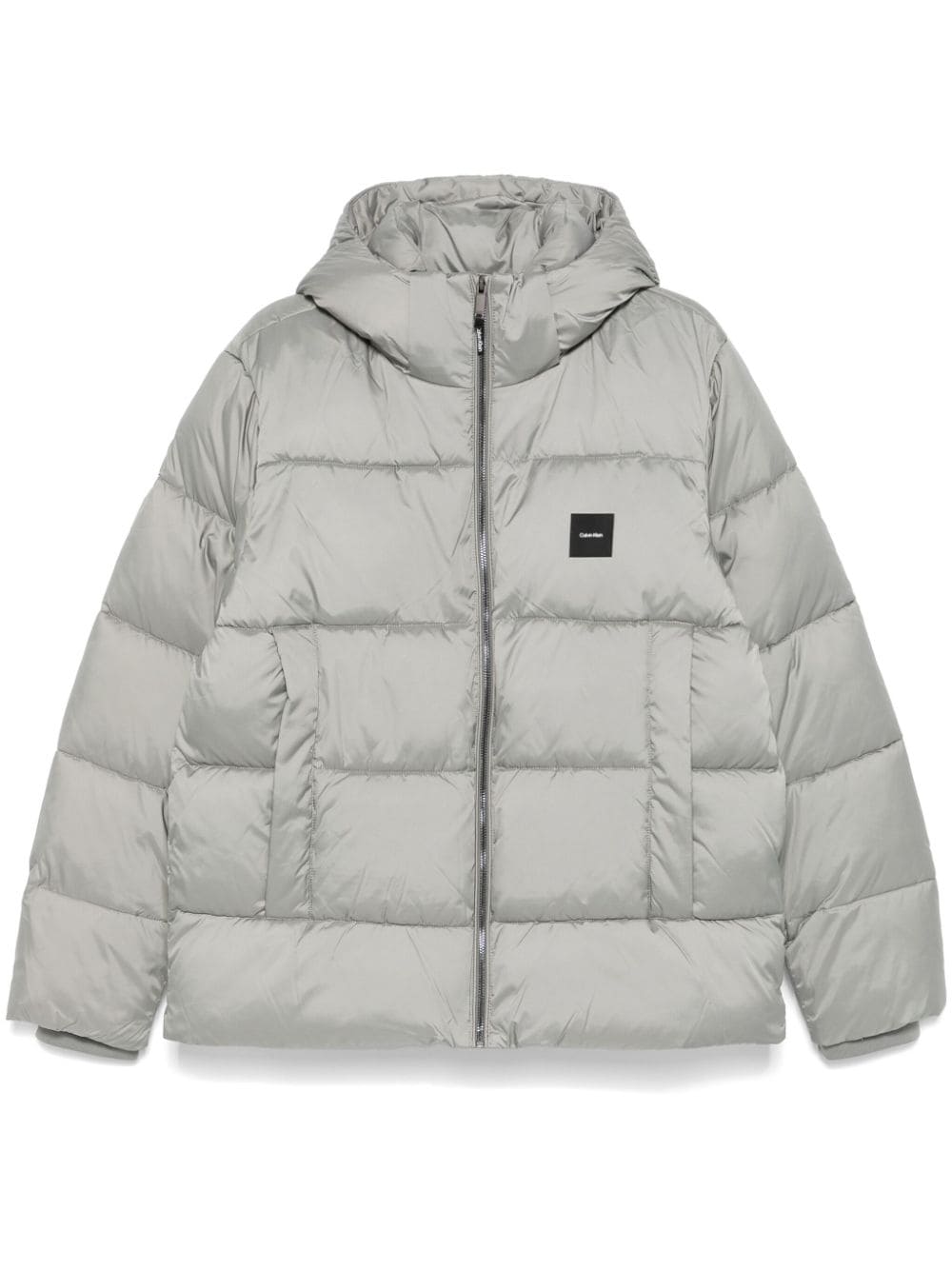 Calvin Klein hooded quilted puffer jacket - Grey von Calvin Klein