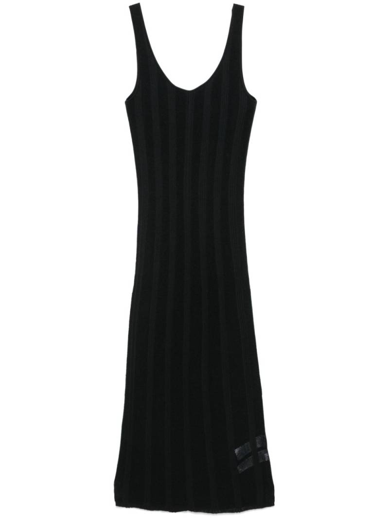 Calvin Klein knitted midi dress - Black von Calvin Klein