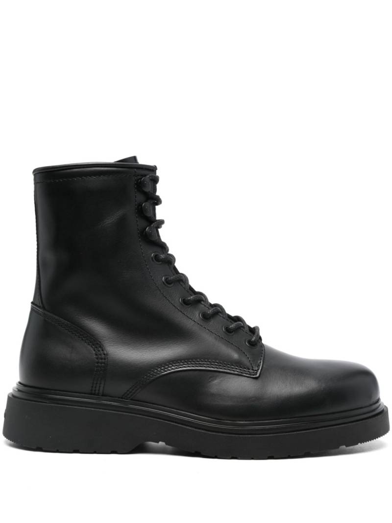 Calvin Klein leather boots - Black von Calvin Klein