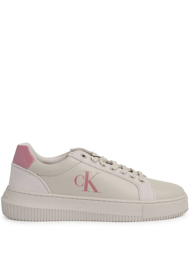 Calvin Klein leather sneakers - Neutrals von Calvin Klein