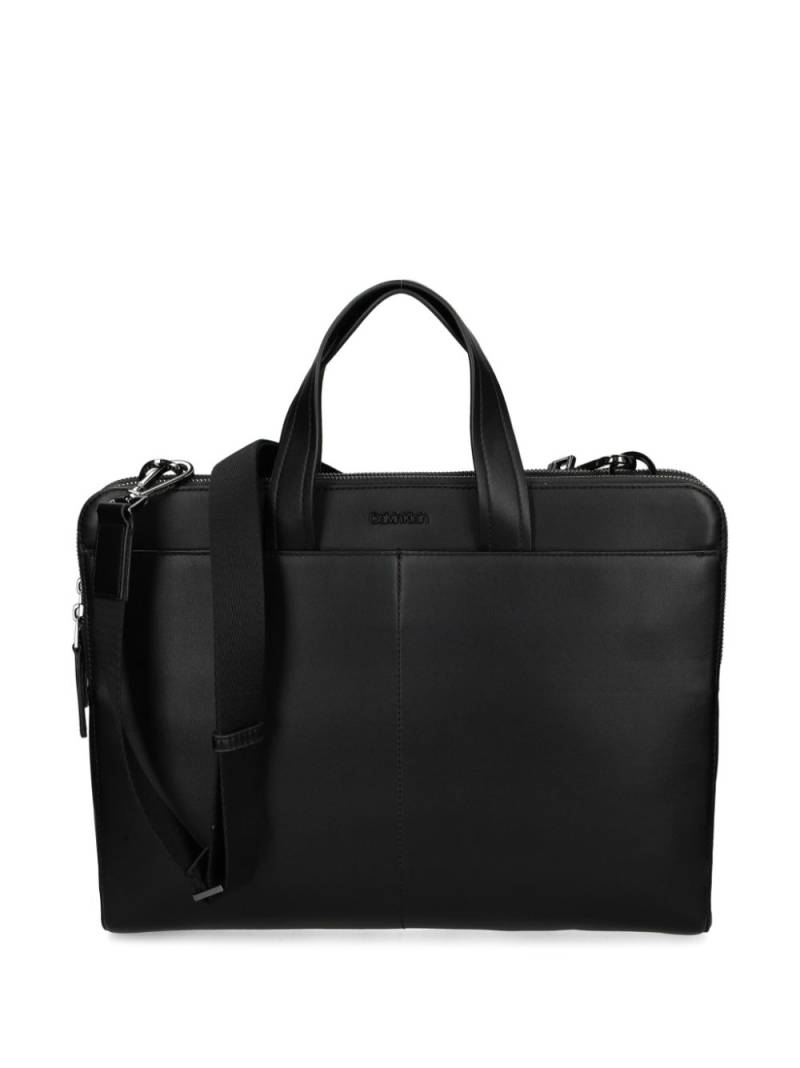 Calvin Klein logo briefcase - Black von Calvin Klein