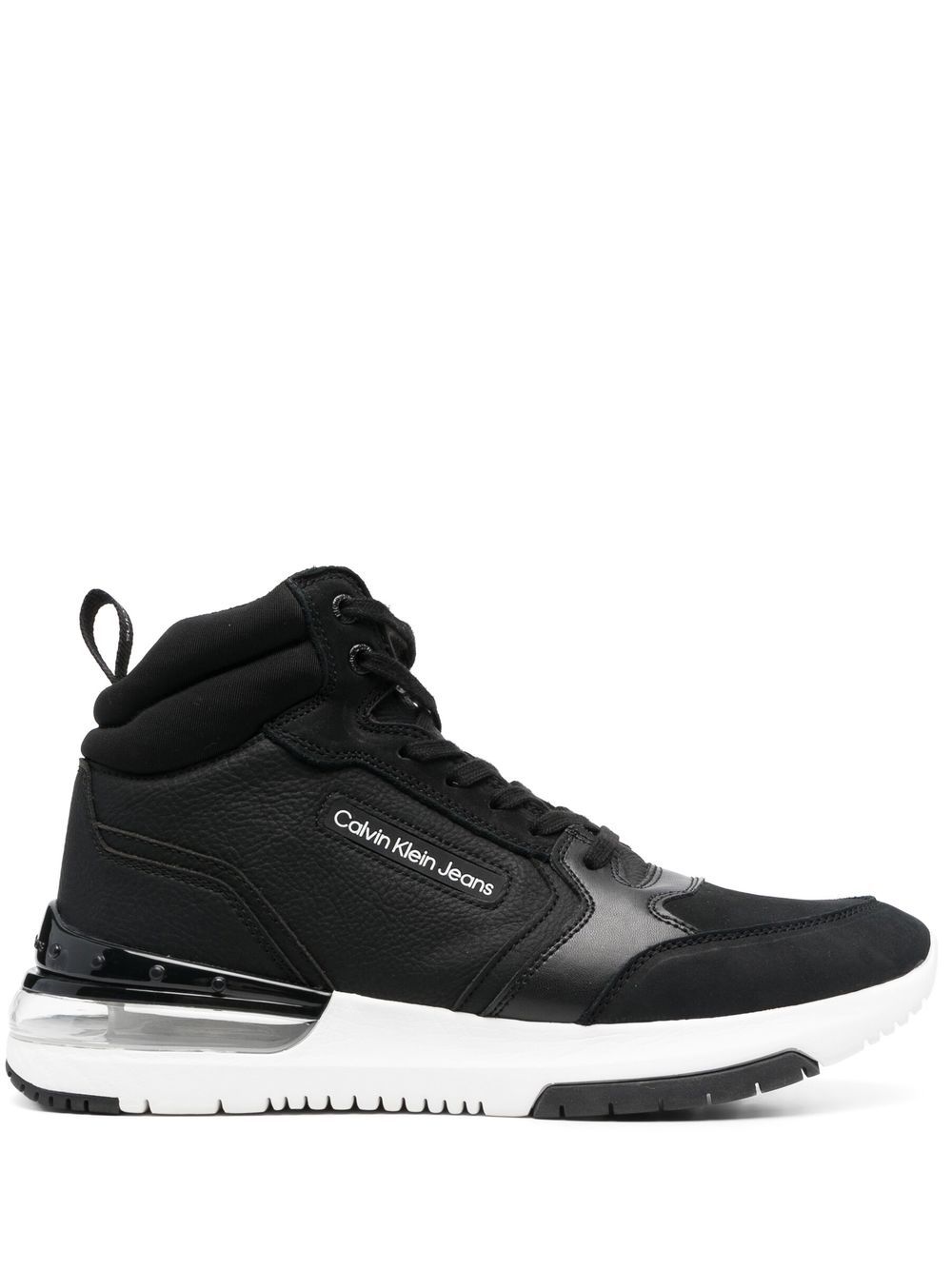 Calvin Klein logo-detail sporty runner boots - Black von Calvin Klein