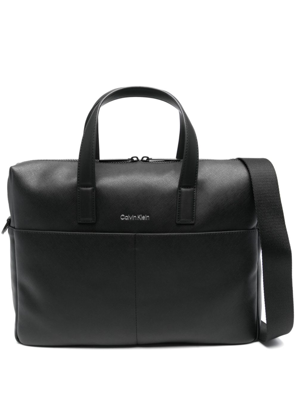 Calvin Klein logo-embossed laptop bag - Black von Calvin Klein