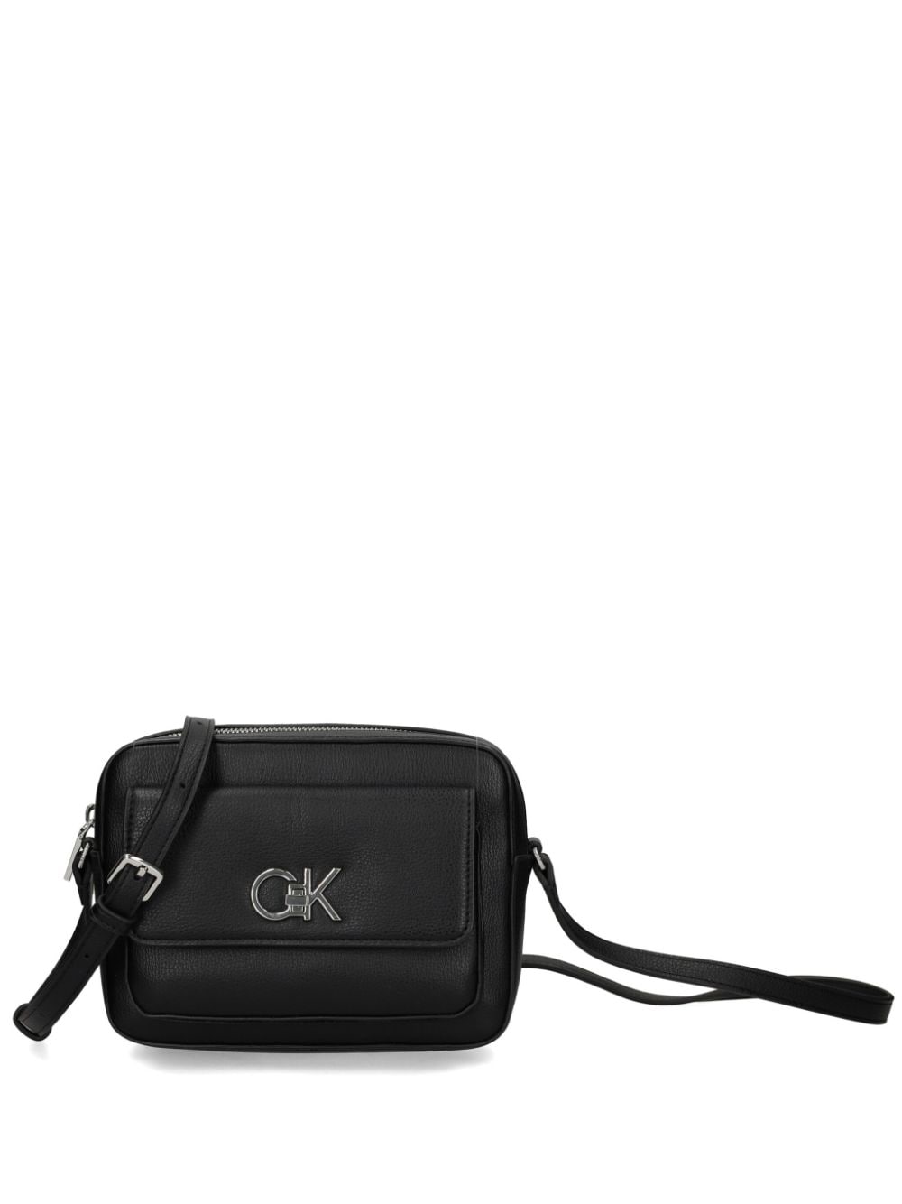 Calvin Klein logo-lettering crossbody bag - Black von Calvin Klein