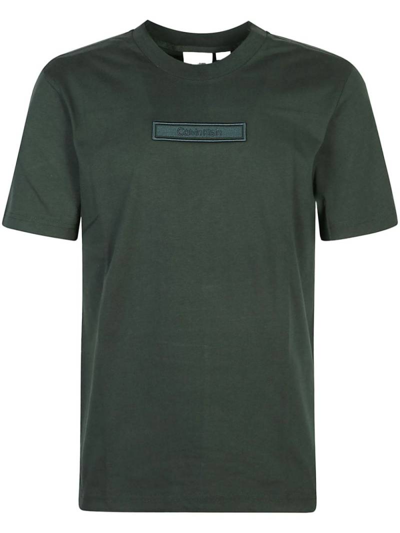 Calvin Klein logo-patch T-shirt - Green von Calvin Klein