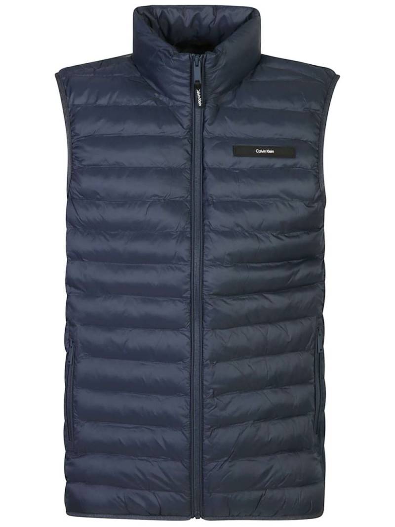 Calvin Klein logo-patch gilet - Blue von Calvin Klein