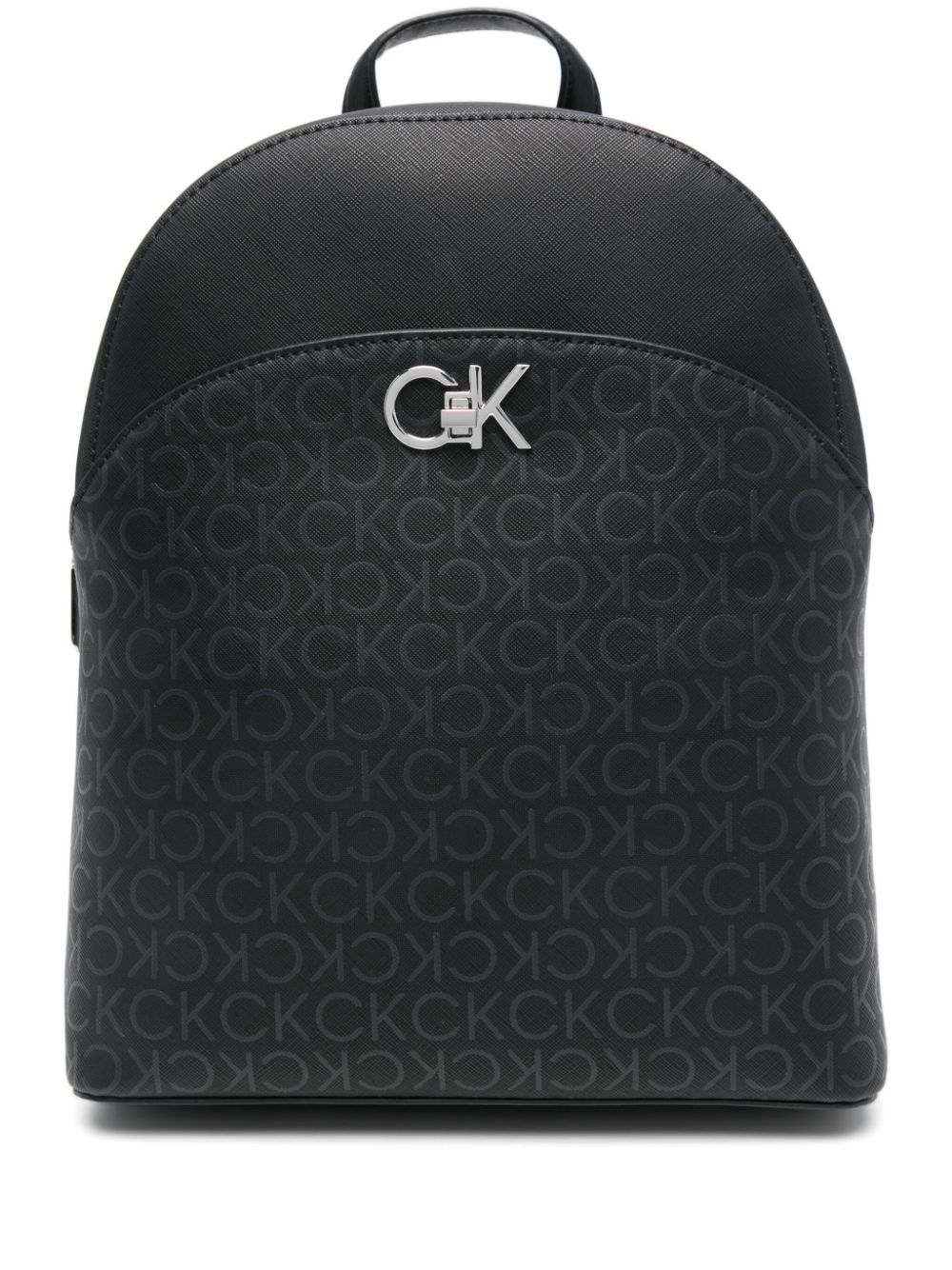 Calvin Klein logo-plaque backpack - Black von Calvin Klein