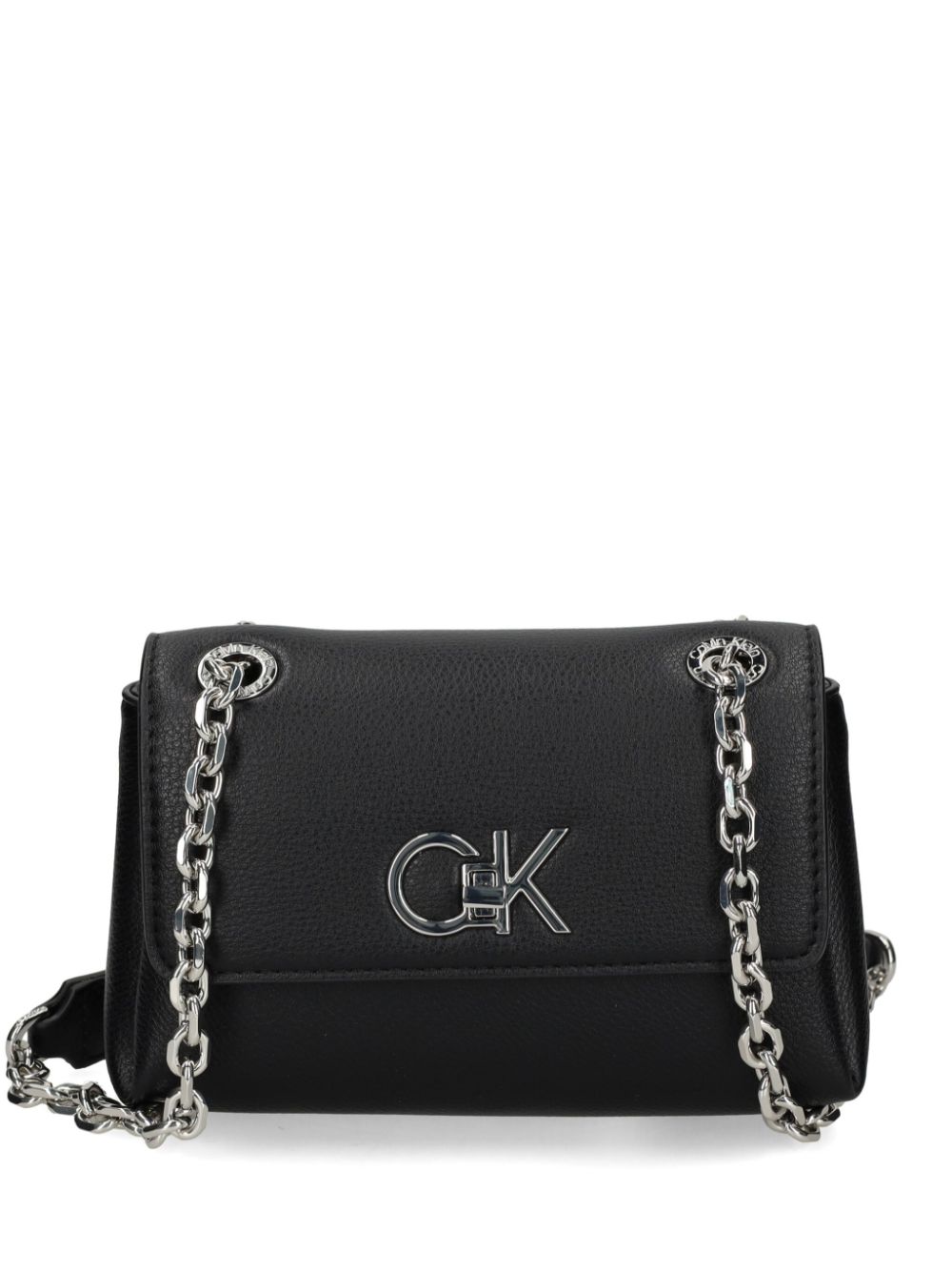 Calvin Klein logo-plaque crossbody bag - Black von Calvin Klein