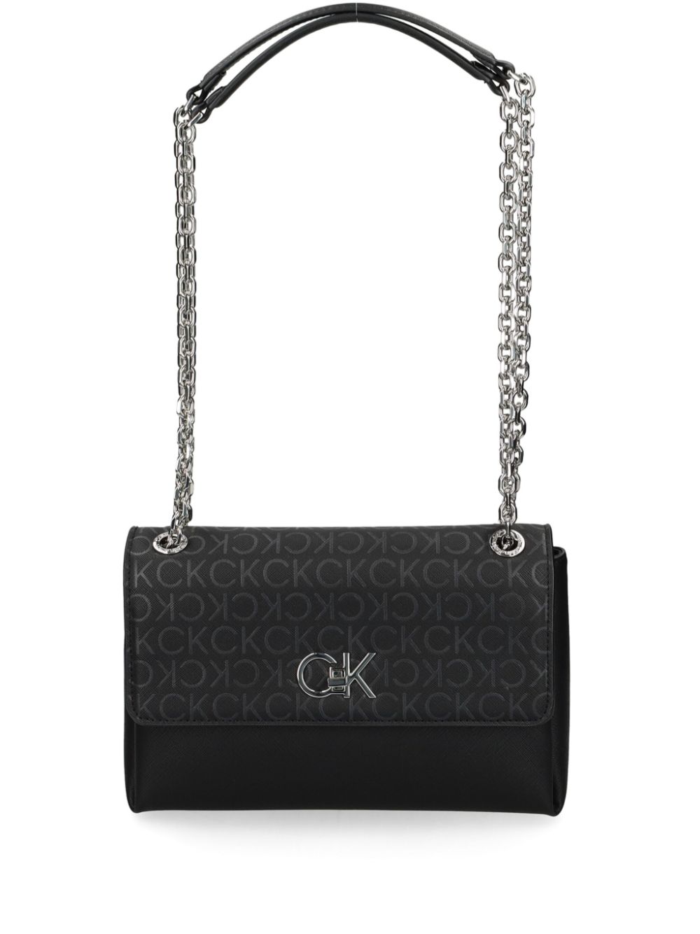 Calvin Klein logo-plaque crossbody bag - Black von Calvin Klein