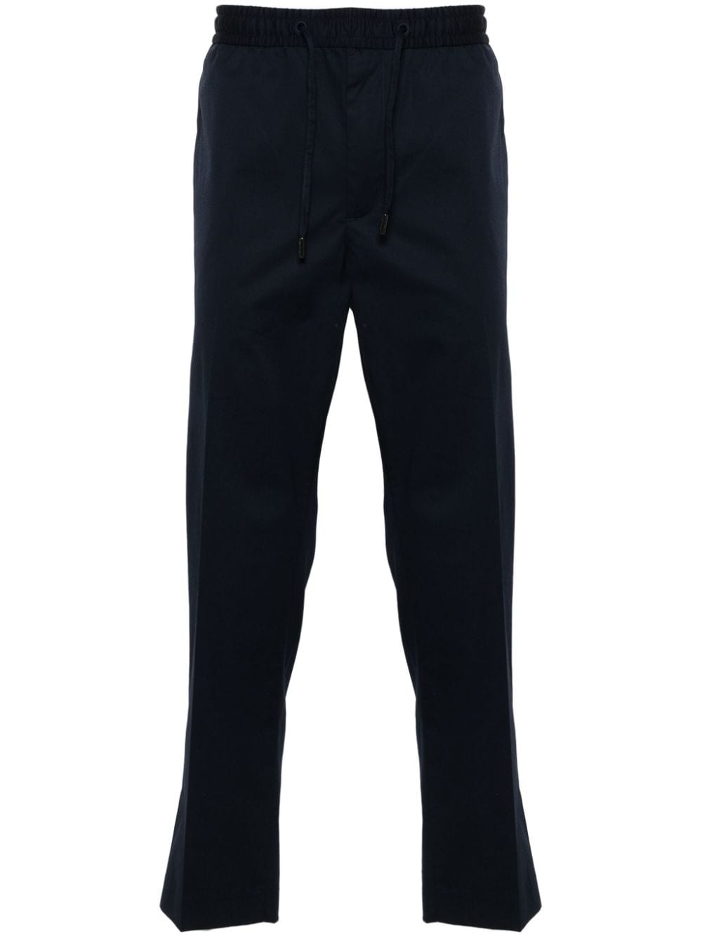 Calvin Klein logo-plaque tapered trousers - Blue von Calvin Klein