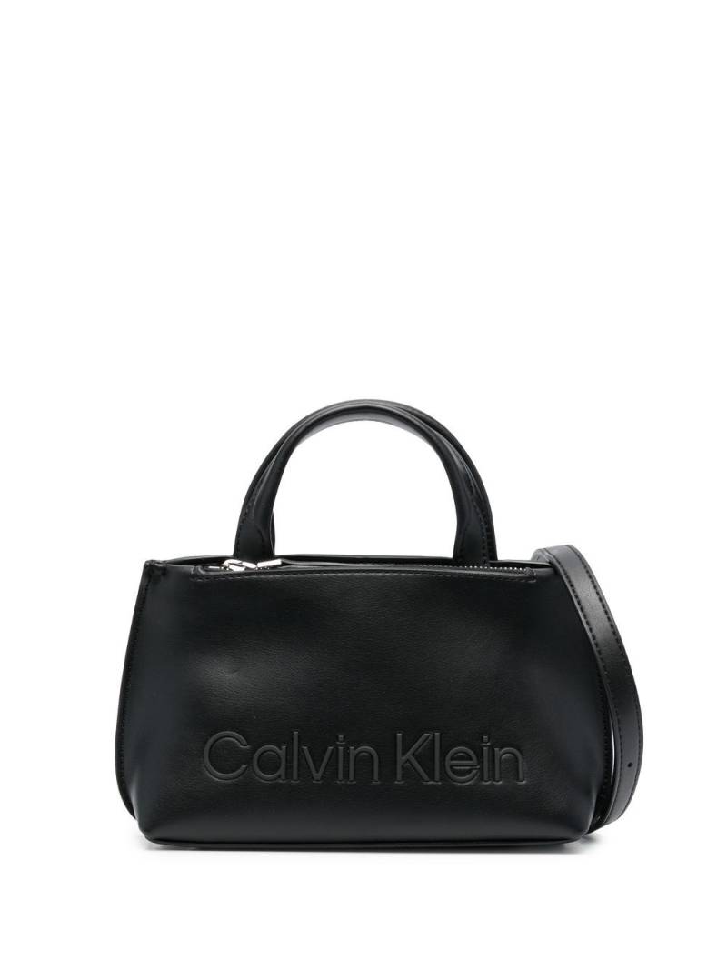 Calvin Klein logo-plaque tote bag - Black von Calvin Klein