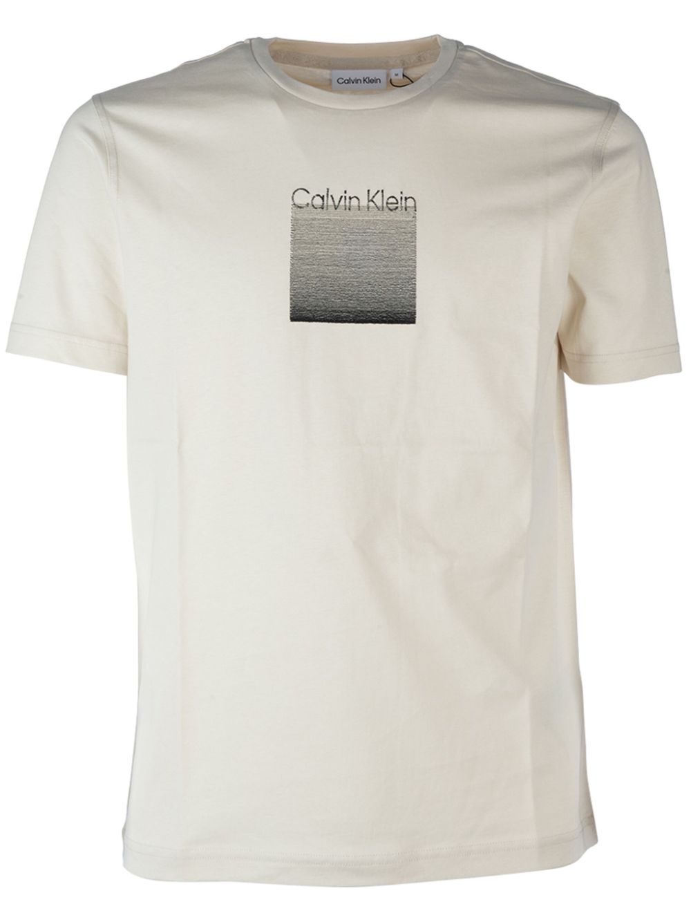 Calvin Klein logo-print T-shirt - Neutrals von Calvin Klein