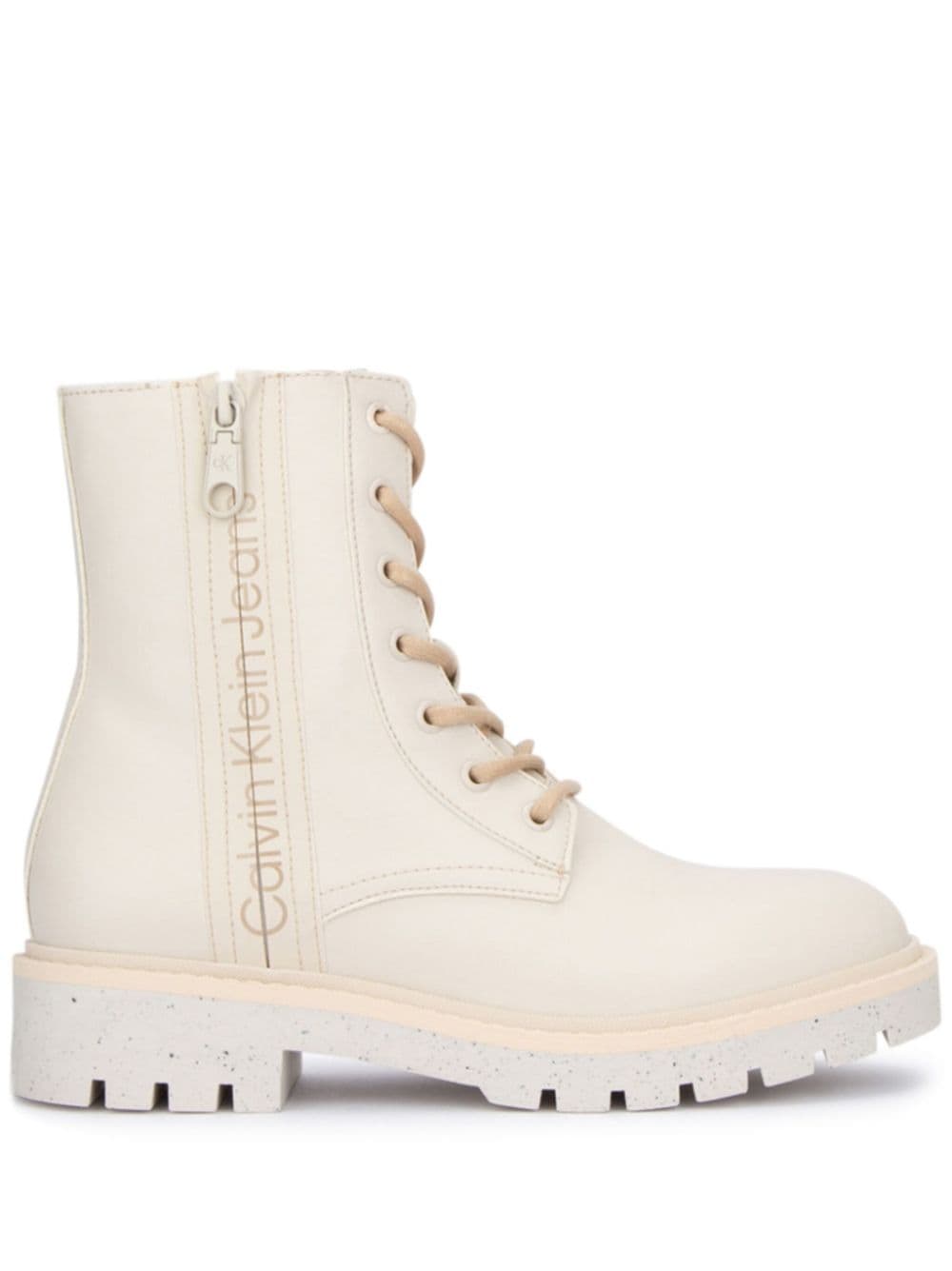 Calvin Klein logo-print boots - Neutrals von Calvin Klein